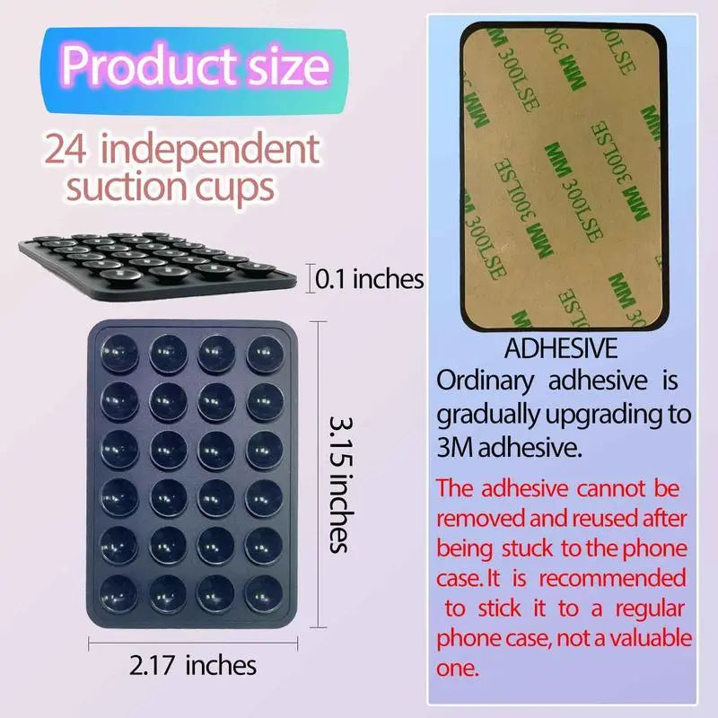 3-Pack Silicone Phone Grip Mount 66765675667